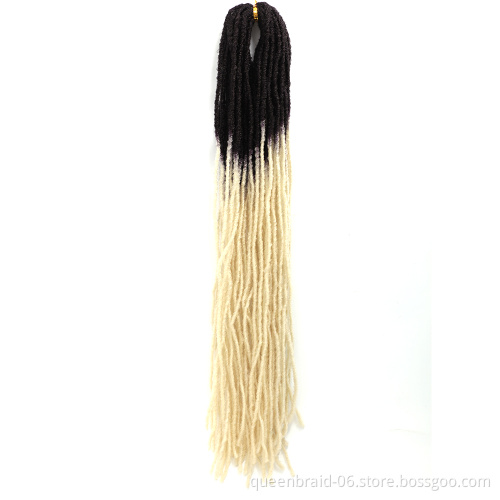 Goddess Locs Crochet Hair Micro Sister Straight Braids 18Inch Mini Locs Synthetic African Braids